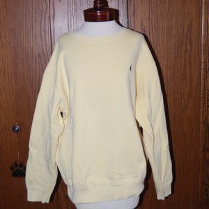 VINTAGE WOMANS YELLOW POLO SWEATSHIRT